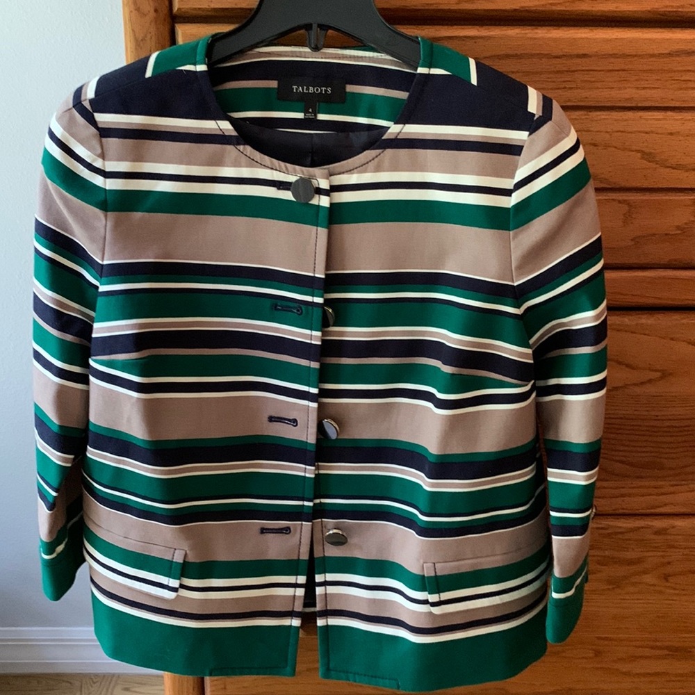 Talbots 4, multi color jacket